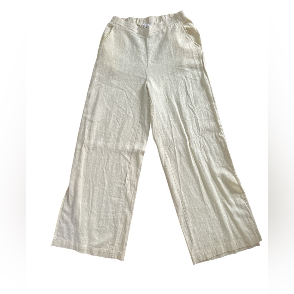 Cable & Gauge Yellow Wide Leg Pants - Picture 3 of 4